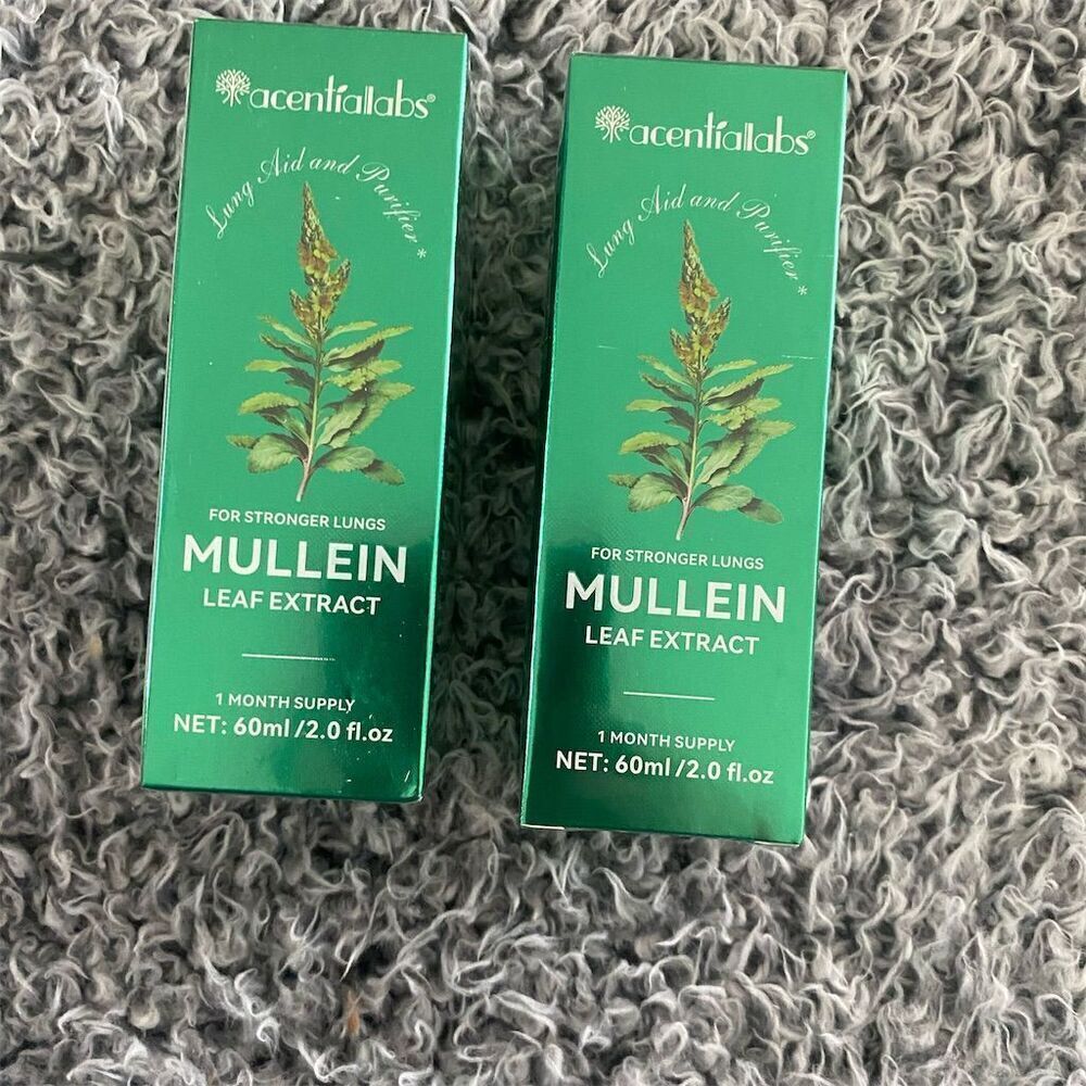 Acentiallabs Mullein Leaf Herbal Tincture 60ml Respiratory Support